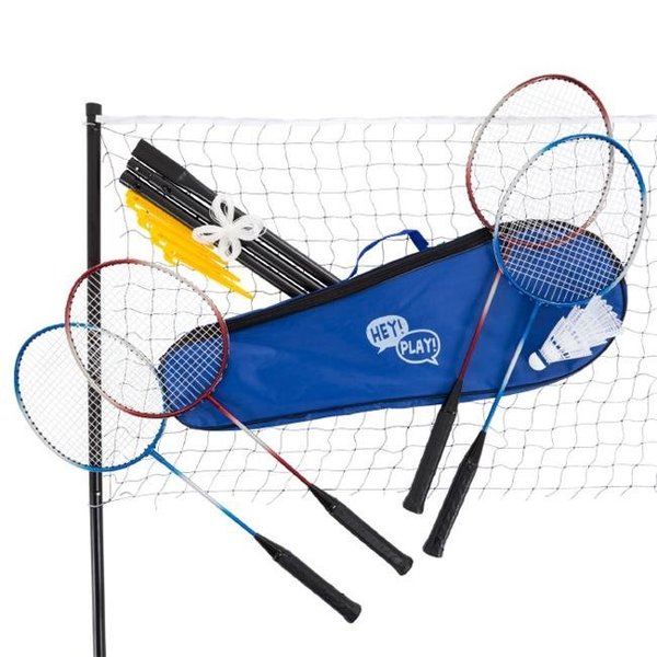 Hey Play Hey Play 80-DZ-BD Badminton Set Complete Outdoor Yard Game 80-DZ-BD